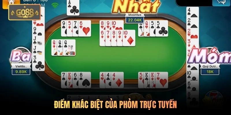 Phỏm Go88 - Hướng Dẫn Chi Tiết Cách Chơi Và Kinh Nghiệm 3 Điểm khác biệt của phỏm trực tuyến